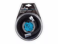 Шланг душевой, Si, 1/2" г-г 150 см, черн., a-five