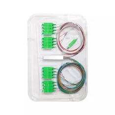 Сплиттер оптоволоконный PLC А-Оптик 1х16 SC/APC 1,5 м SM