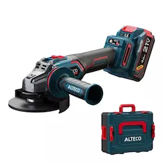 Бесщеточная аккумуляторная угловая шлифмашина ALTECO CAG 21-125 ECS BL 1x4Ah