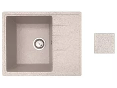 Мойка кухонная из искусственного камня PLATINUM гранит 570х465 мм, AV Engineering