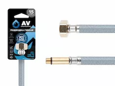 Подводка гибкая, Nylon, иголка м10 длинная - гайка 1/2" 80 см AV Engineering