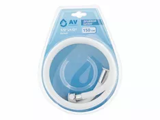 Шланг душевой, PVC, 1/2" г-г 150 см, бел, AV Engineering