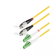 Патч-корд оптический LC/APC-FC/UPC SM 9/125 Duplex 3.0мм 1 м