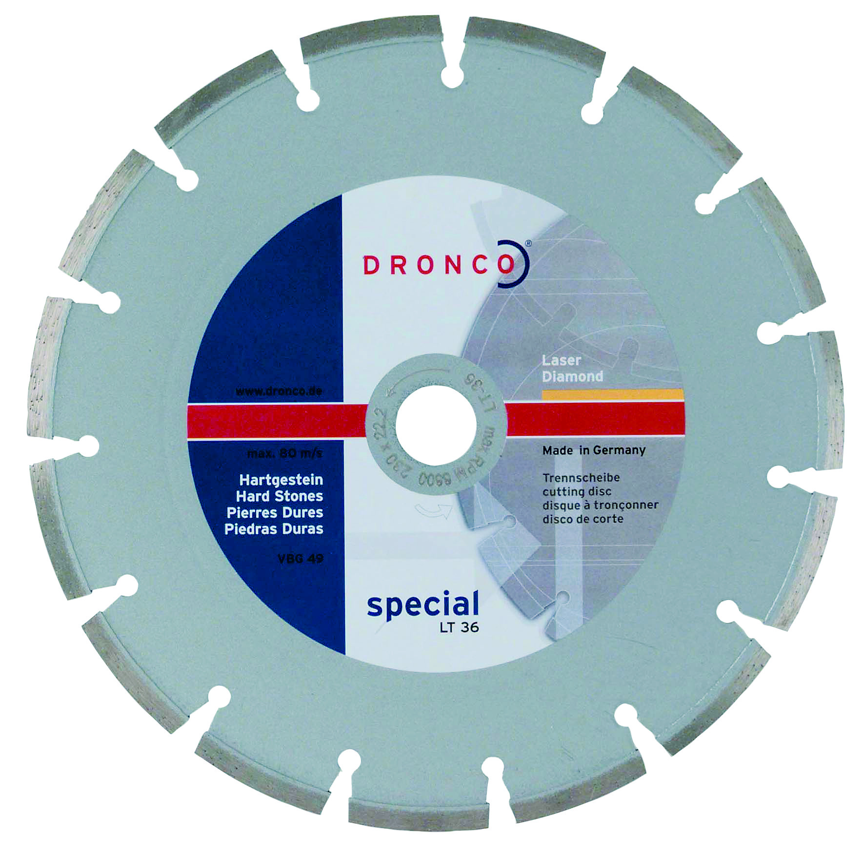 Алмазный отрезной диск Dronco LT-36 4230010