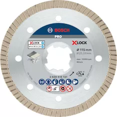 Алмазный диск X-LOCK Best for Ceramic Extraclean Turbo Bosch 2608615131