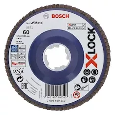 Лепестковый круг Bosch Best for Metal X-LOCK 2608619210