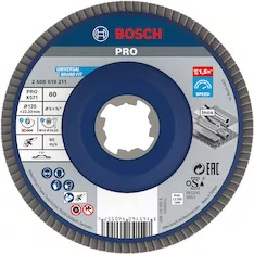 Круг лепестковый Best for Metal X-LOCK Bosch 2608619211