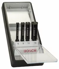 Набор алмазных свёрл Robust Line Bosch 2607019880