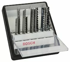 Набор из 10 пильных полотен Bosch Robust Line Wood Expert