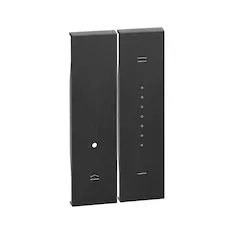 Лицевая панель Bticino KG19 Living Now для кнопочного светорегулятора 2 модуля черный