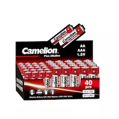 Батарейка CAMELION Plus Alkaline 20LR6+20LR03-SP4-CB 40 шт. в упак.