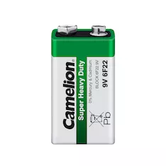 Батарейка CAMELION Super Heavy Duty 6F22-SP1G