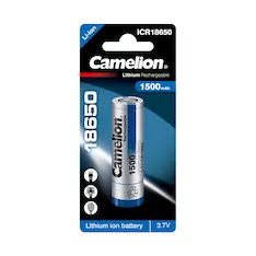 Аккумулятор CAMELION Lithium ICR18650-1500 1500 mAh 1 шт. в блистере