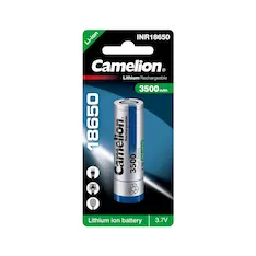 Аккумулятор CAMELION Lithium ICR18650-3500, 3500 mAh 1 шт. в блистере