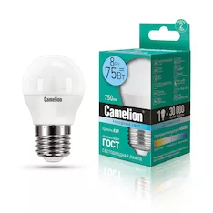 Лампа светодиодная Camelion LED8-G45/845/E27