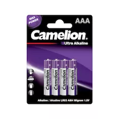 Батарейка CAMELION Ultra Alkaline LR03-BP4UT 4 шт. в блистере