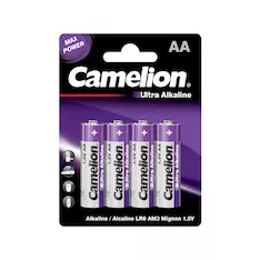 Батарейка CAMELION Ultra Alkaline LR6-BP4UT 4 шт. в блистере