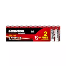 Батарейка CAMELION Plus Alkaline LR6-SP10+2 12 шт. в плёнке
