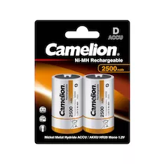 Аккумулятор CAMELION Rechargeable Ni-MH NH-D2500BP2