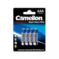 Батарейка CAMELION Super Heavy Duty R03P-BP4B