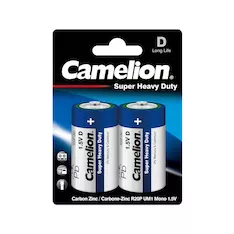 Батарейка CAMELION Super Heavy Duty R20P-BP2B