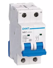 Автоматический выключатель CHINT NB1-63DC 2P C2A DC500В 6kA