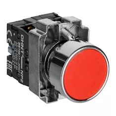Кнопка управления CHINT NP2-BA42 без подсветки красная 1НЗ IP40