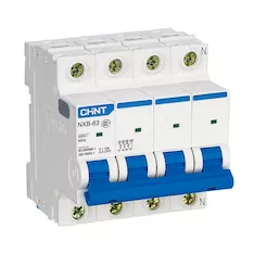 Автоматический выключатель CHINT NXB-63 4P 50A C 6kA