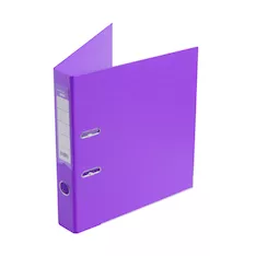 Папка-регистратор Deluxe с арочным механизмом, Office 2-PE1, А4, 50 мм, фиолетовый