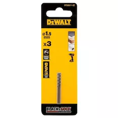 Набор сверл по металлу DeWALT Black&Gold 1.5х40х18мм 3шт. DT20511-QZ