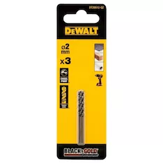 Набор сверл по металлу DeWALT Black&Gold 2х49х24мм 3шт. DT20512-QZ