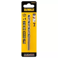 Сверло по металлу DeWalt Black&Gold HSS 7.5мм DT20525-QZ