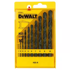 Набор сверл по металлу DeWALT 1-10мм 10шт. DT5911-QZ