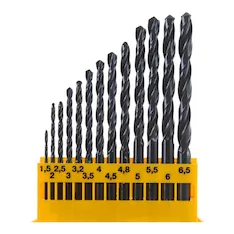 Набор сверл DeWALT HSS-R 1,5-6.5мм 13шт. DT5912-QZ