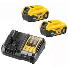 Набор зарядное устройство и аккумуляторы DeWalt DCB1104P2