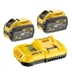 Зарядное устройство и 2 батареи DeWalt DCB118X2