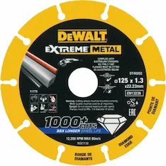 Алмазный отрезной круг по металлу 125 мм DeWalt DT40252