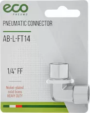 Соединение внутр. резьба 1/4" L-образное (латунь) ECO