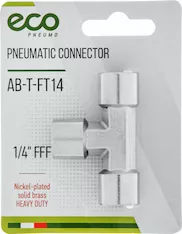 Соединение внутр. резьба 1/4" Т-образное (латунь) ECO