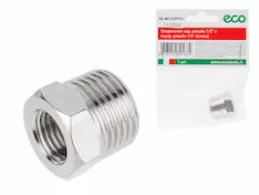 Соединение нар. резьба 1/2" х внутр. резьба 1/4" (сталь) ECO
