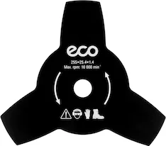 Нож для мотокосы 3 зуб. 255х1.4х25.4 мм ECO