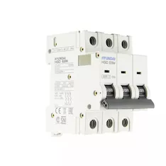 Автоматический выключатель HGD63-M 3PMDS0000C 00050 3 полюса, 50А, ток к.з. 6kA, хар-ка D (STANDARD)