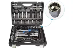 Набор инструментов 108+6пр. Premium 1/4" 1/2(12гр.) 1/2"(17,19,21мм-6гр.) Forsage F-41082-9 PREMIUM