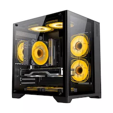 Компьютерный корпус Gamemax Infinity Mini 3 ARGB Fans + Controller Black без Б/П