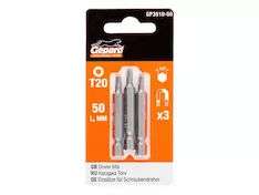 Насадка TORX T20 50мм 3шт GEPARD (GP3510-50)