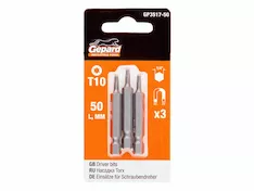 Насадка TORX T10 50мм 3шт GEPARD (GP3517-50)