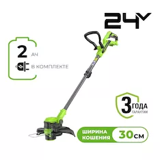 Турботриммер аккумуляторный Greenworks G24LT301