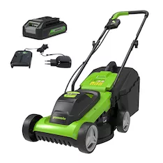 Газонокосилка аккумуляторная Greenworks G24LM33K2 