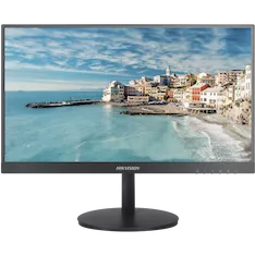 Монитор Hikvision 21.5" 1080P, HDMI/VGA input, narrow frames, view angle:178°/178°, plastic casing, VESA, base bracket included, 12V DC