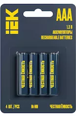 Аккумулятор IEK GREEN Ni-MH AAA 1100мАч